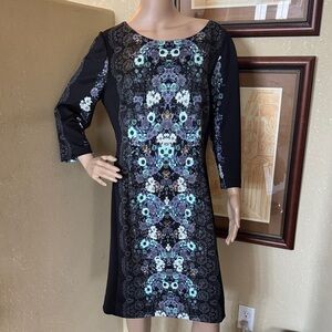 Antonio Melani Women’s Stretch Knit Black Dress sz 14